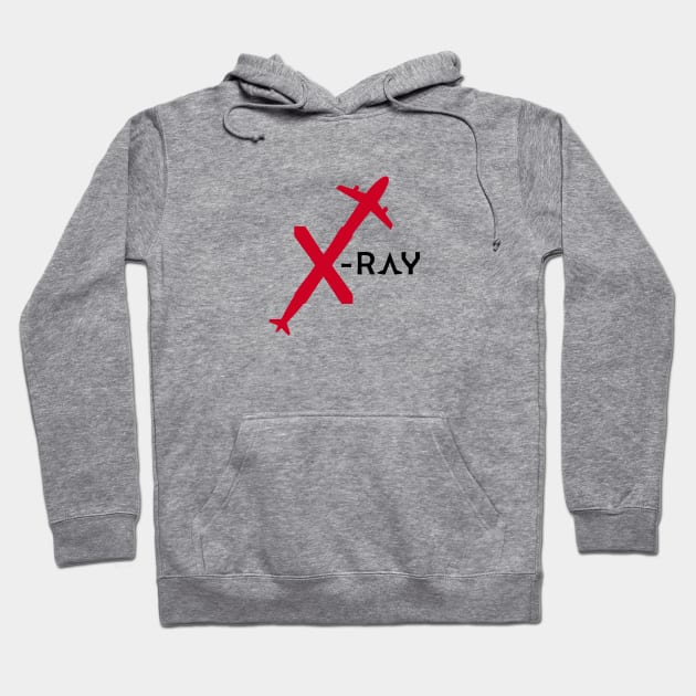 X-RAY Aviation Phonetic Alphabet Pilot Airplane Hoodie by For HerHim